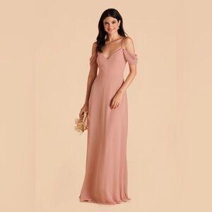 Birdy grey DEVIN CONVERTIBLE DRESS large DUSTY ROSE